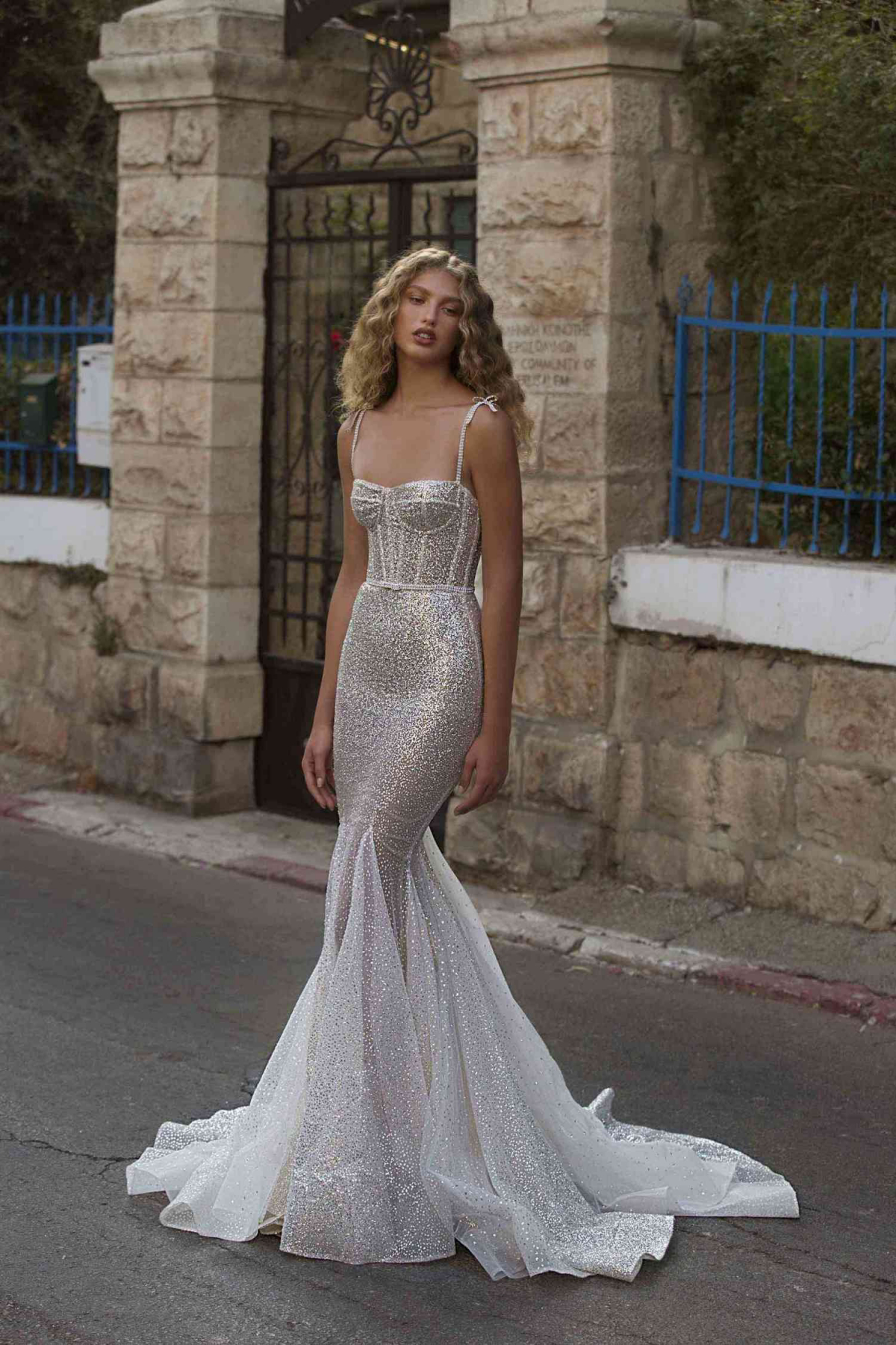 champagne color wedding gown
