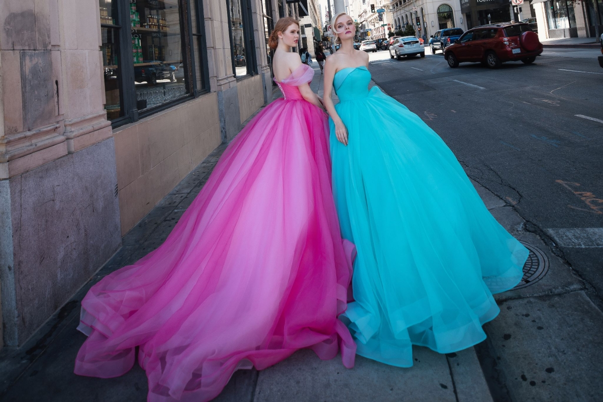 colored wedding gowns