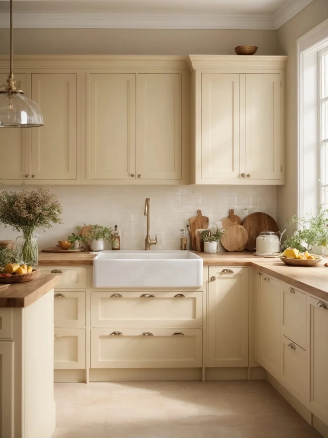 cream colored kitchen cabinet ideas