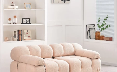fluffy cloud sofa in cream