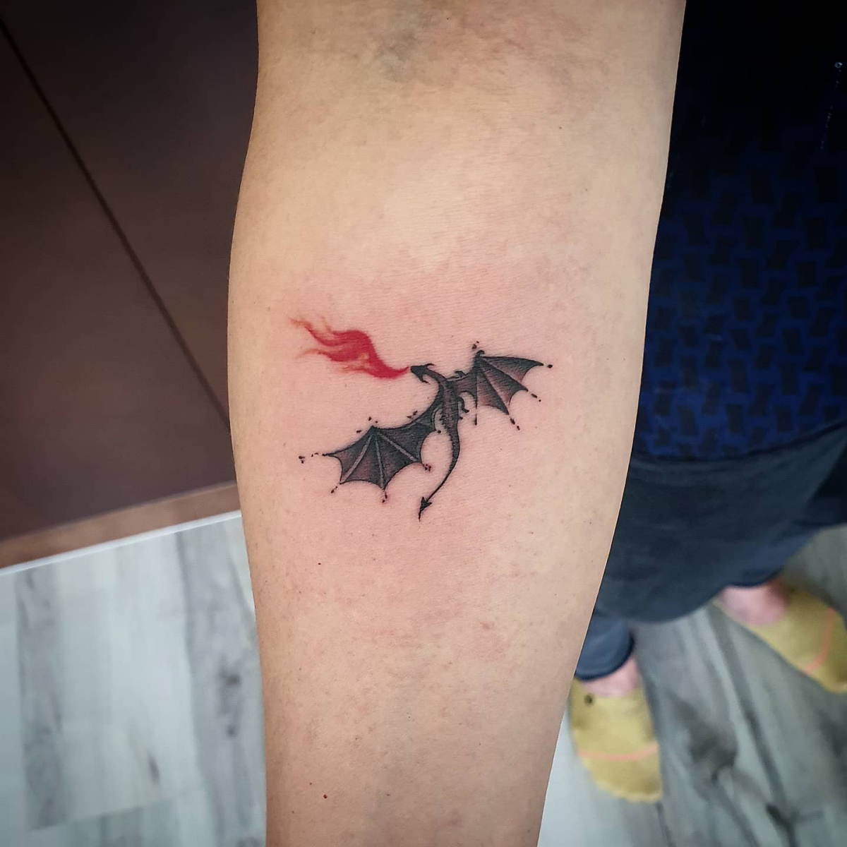 game of thrones fire breathing dragon small tattoo