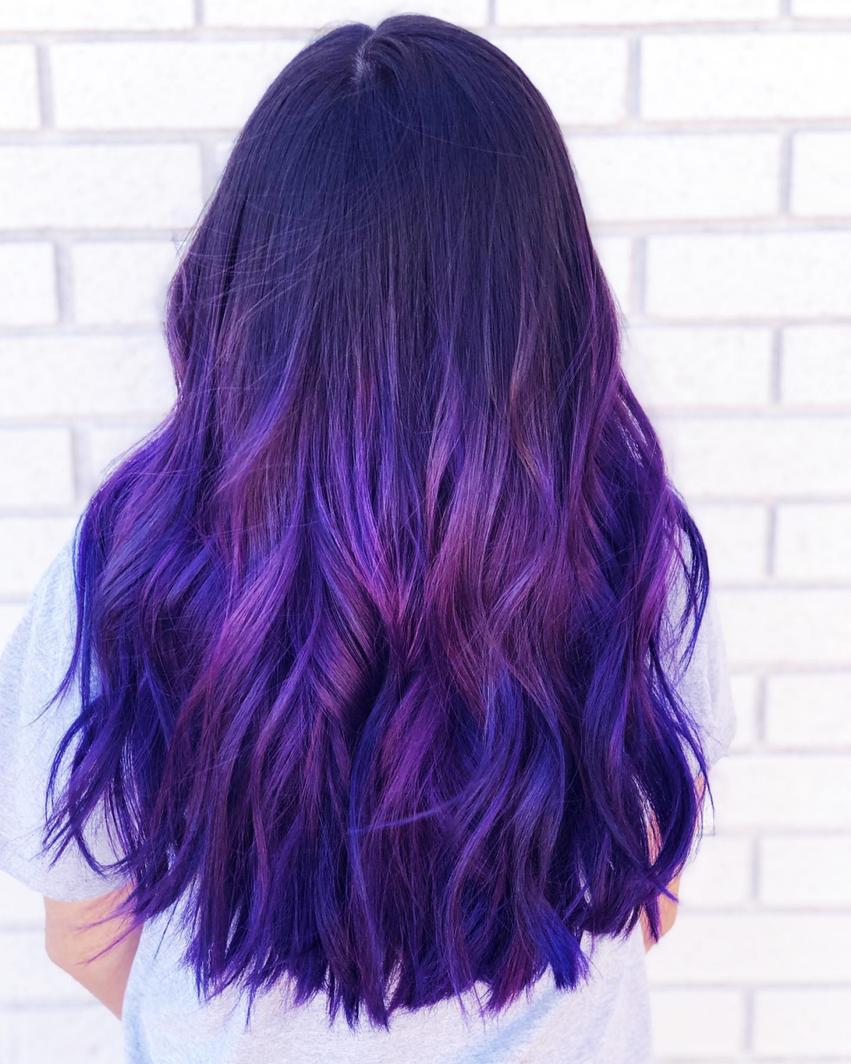 hair purple ombre dark purple hair