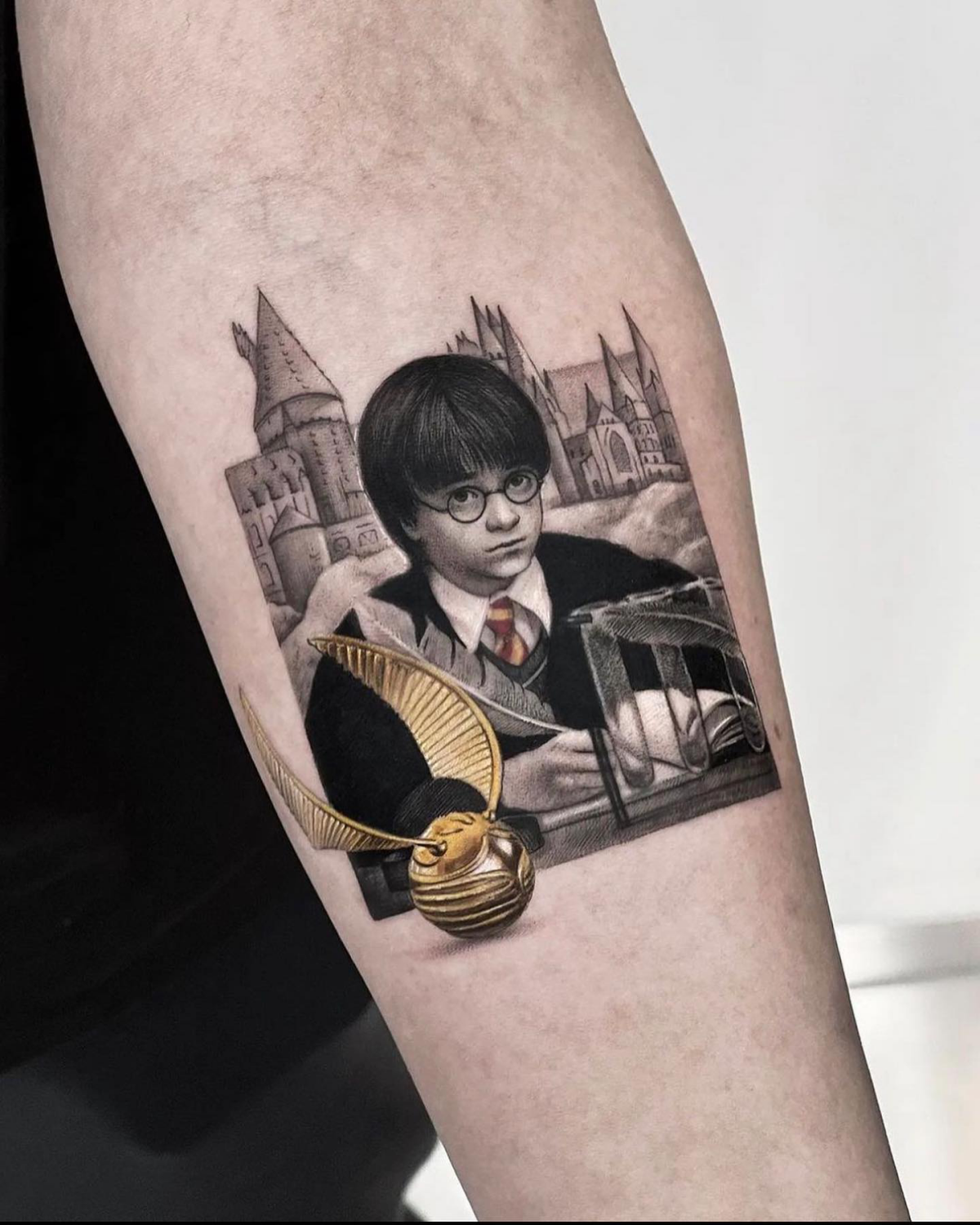 harry potter with golden snitch