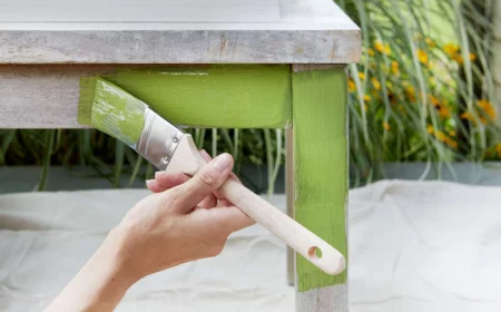 how to make paint chalk painting with green chalk paint