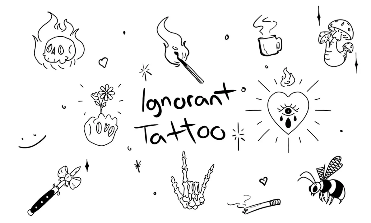ignorant style tattoo flash