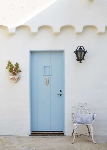light blue front door colors