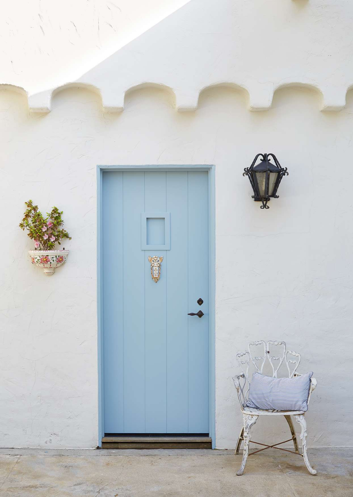 light blue front door colors