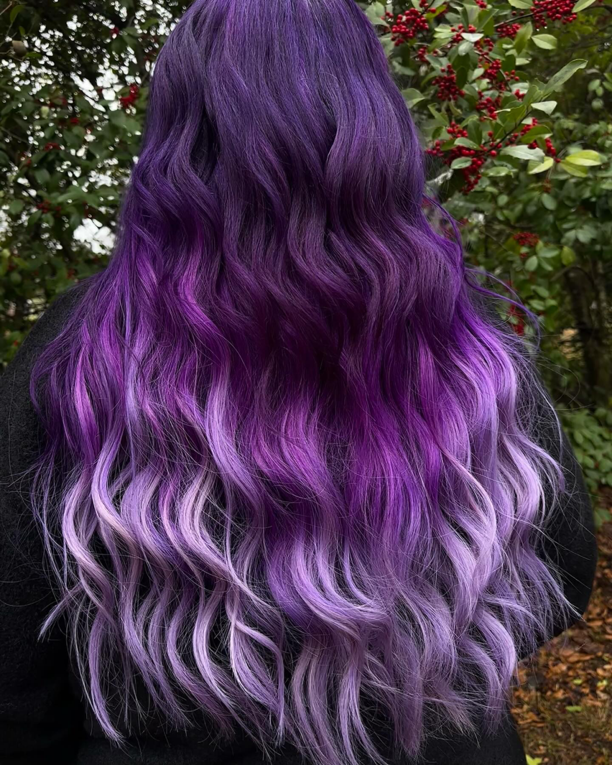 mermaid purple ombre hair gradient purple hair