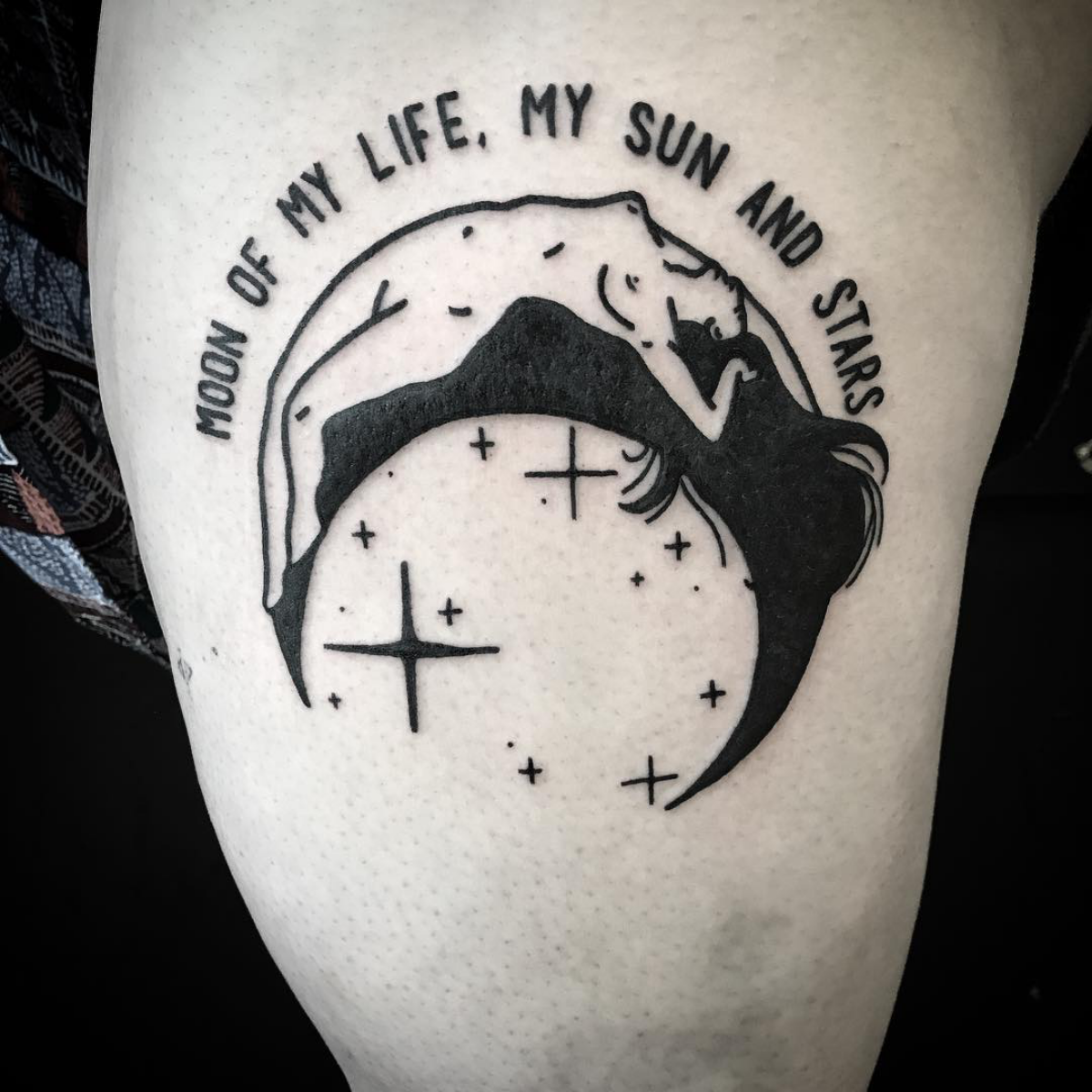 moon of my life my sun and stars quote game of thrones tattoo