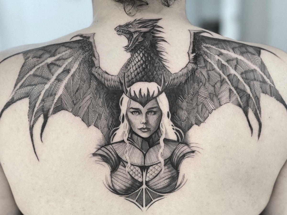 mother of dragons tattoo