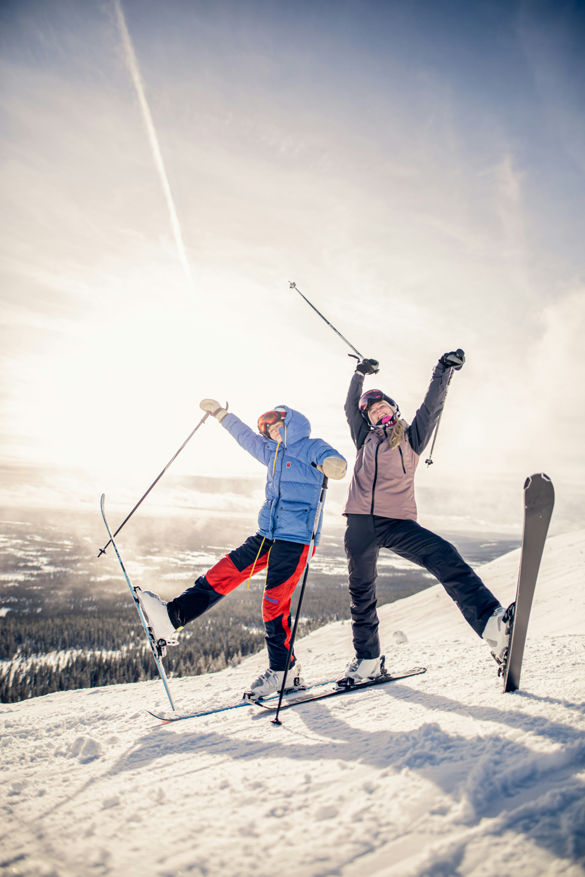 outdoor hobbies people skiing