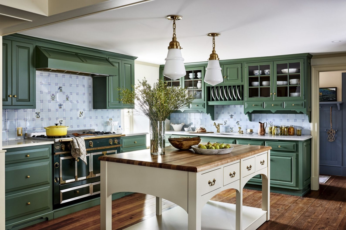 painting kitchen cabinets sage green