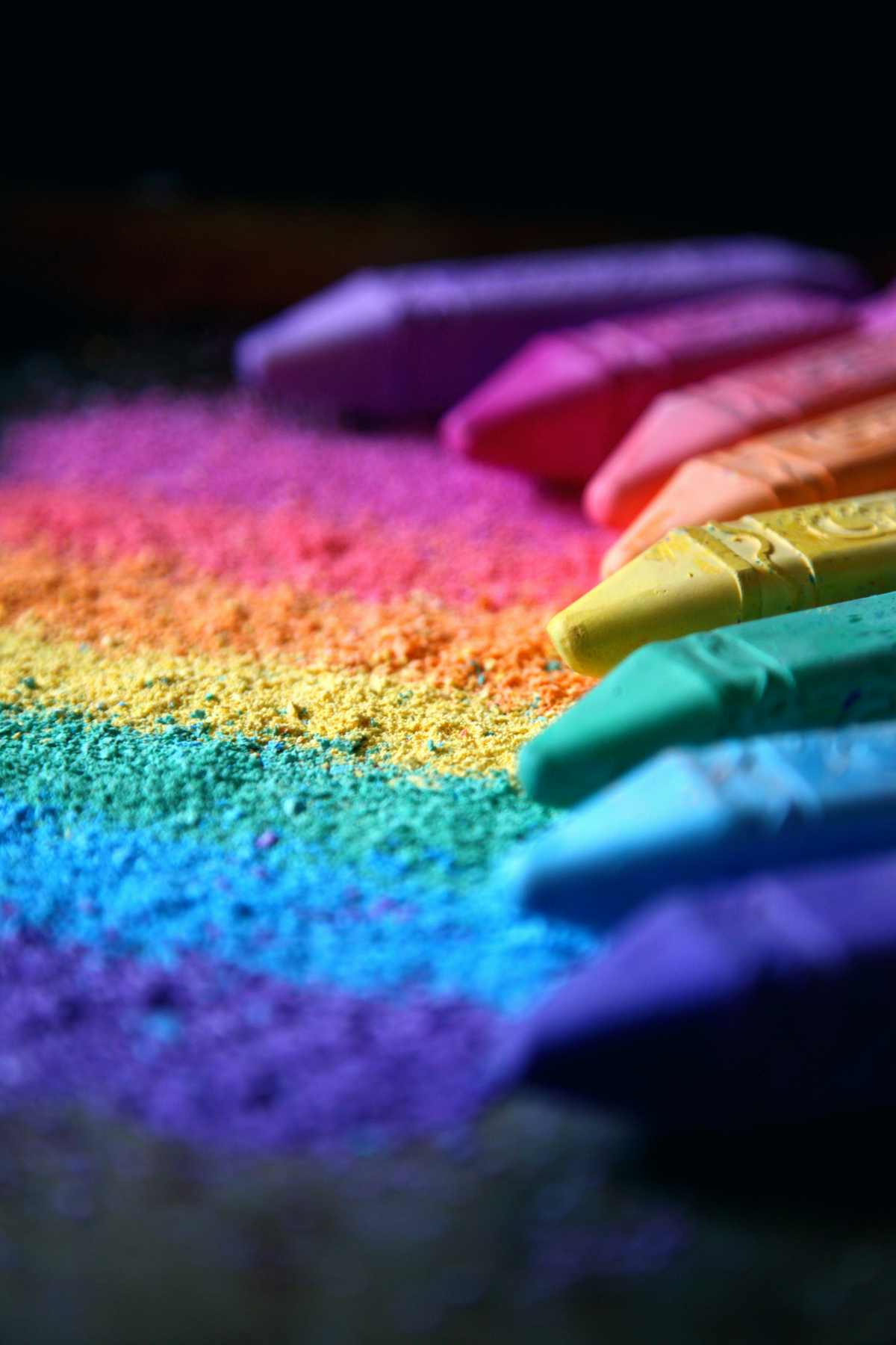 rainbow chalks
