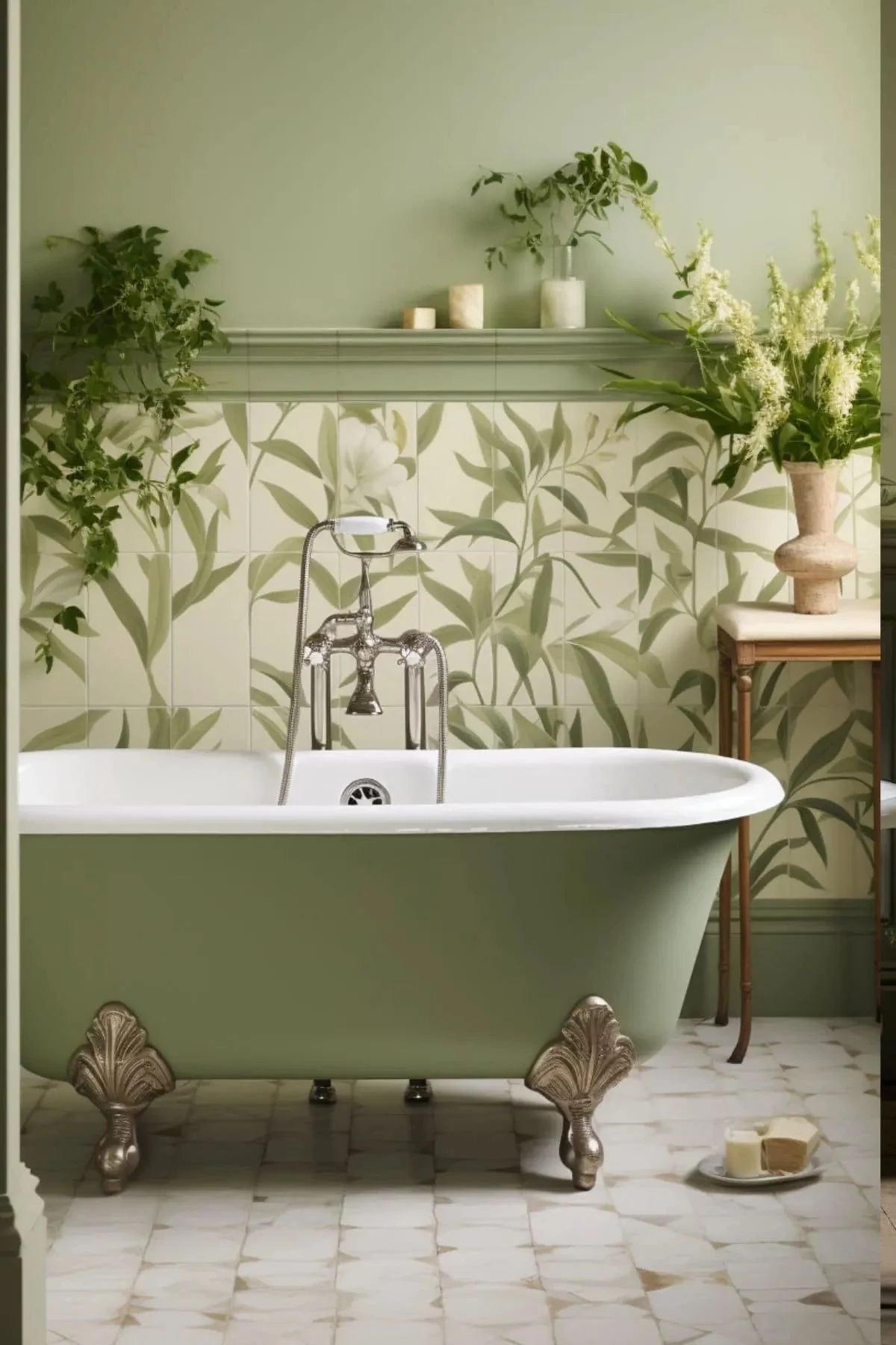 sage green bathrooms images