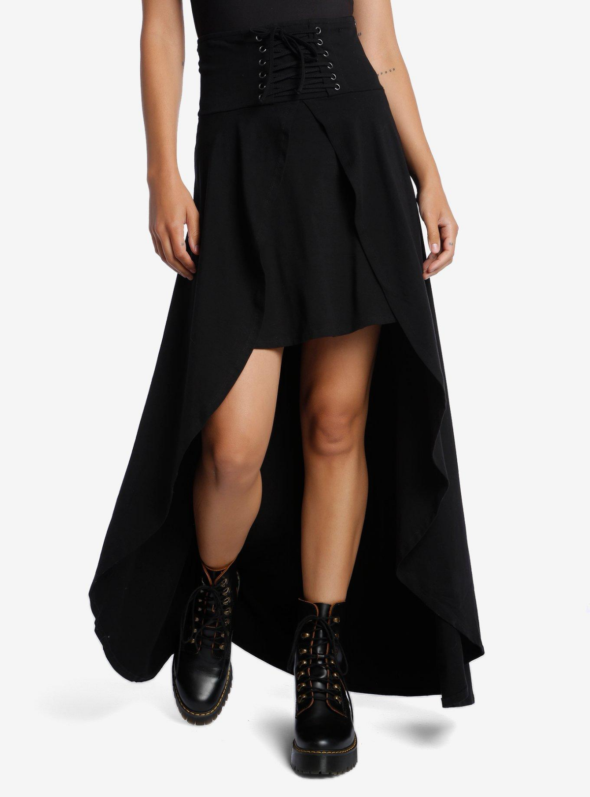 skirt styles high low black skirt