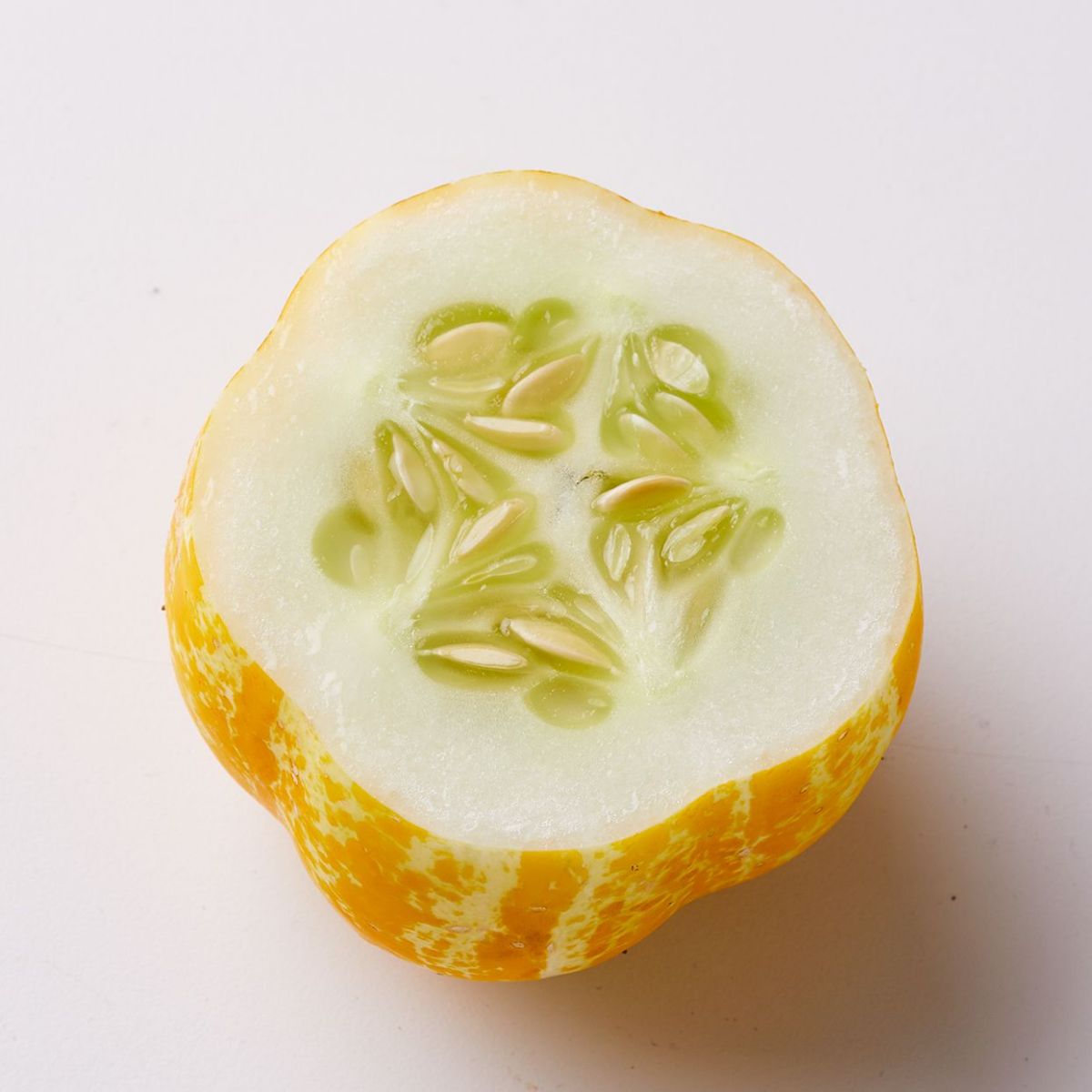 sliced yellow cucumber