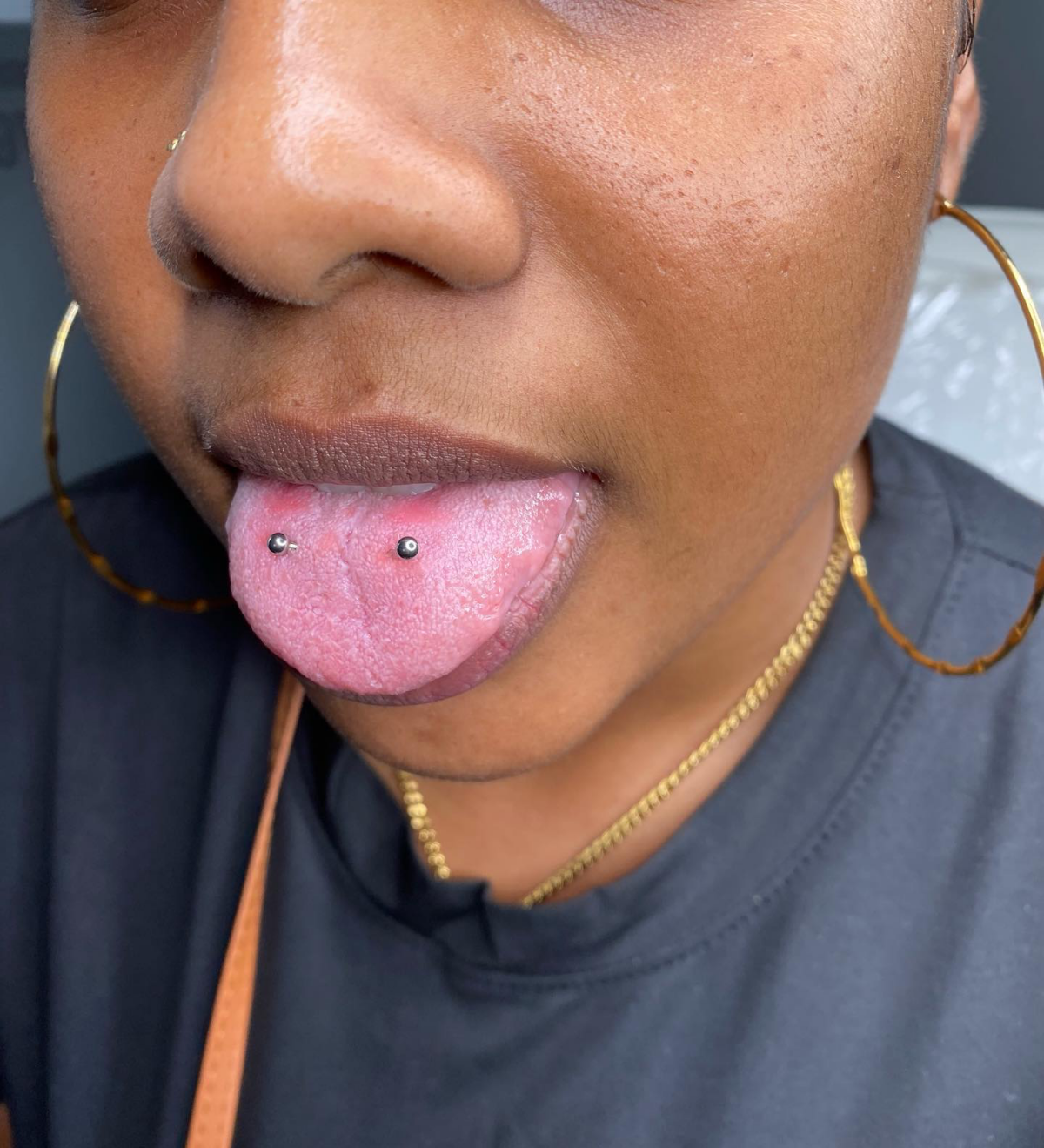 surface tongue piercing