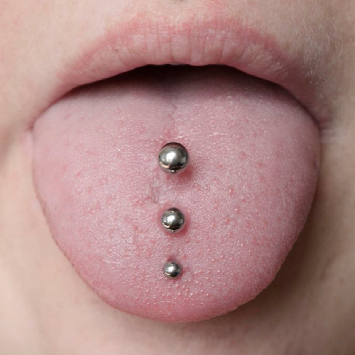 triple pierced tongue
