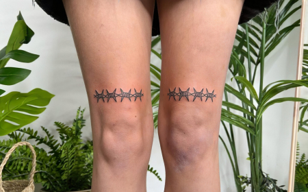 womens knee tattoo ideas