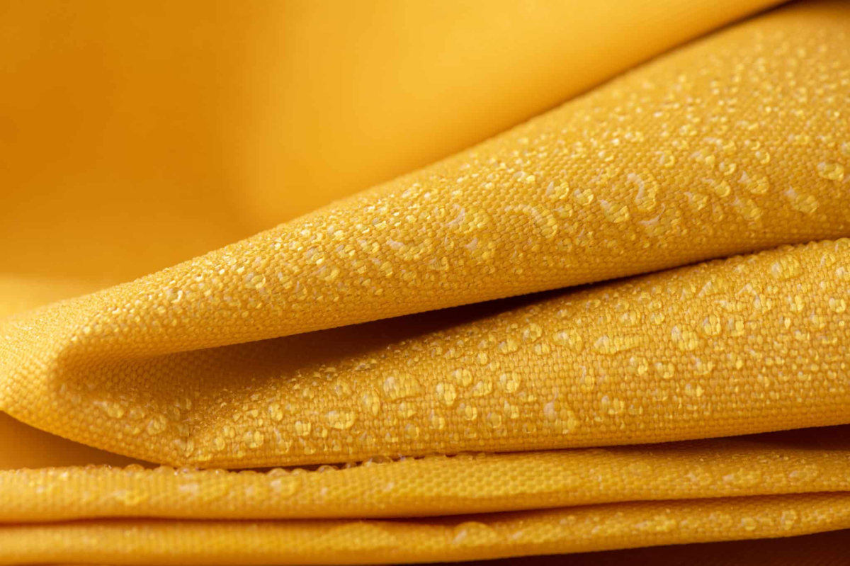 yellow nylon fabric