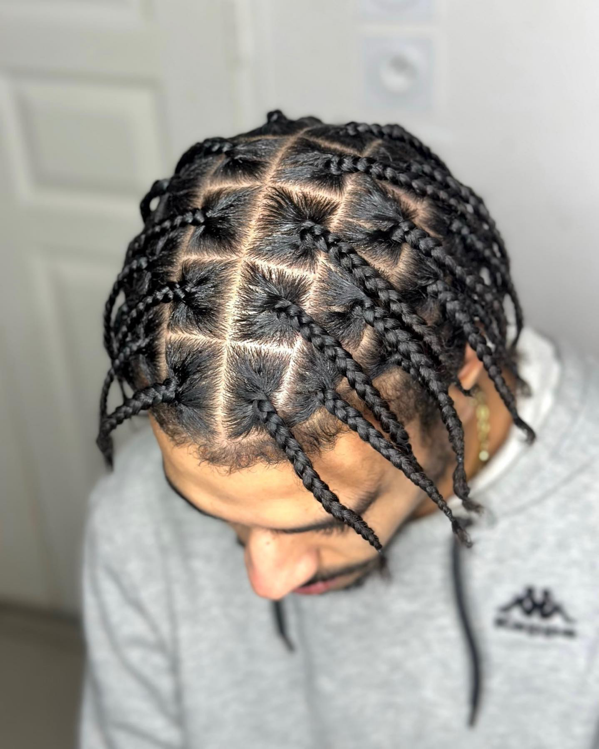 box braids on man