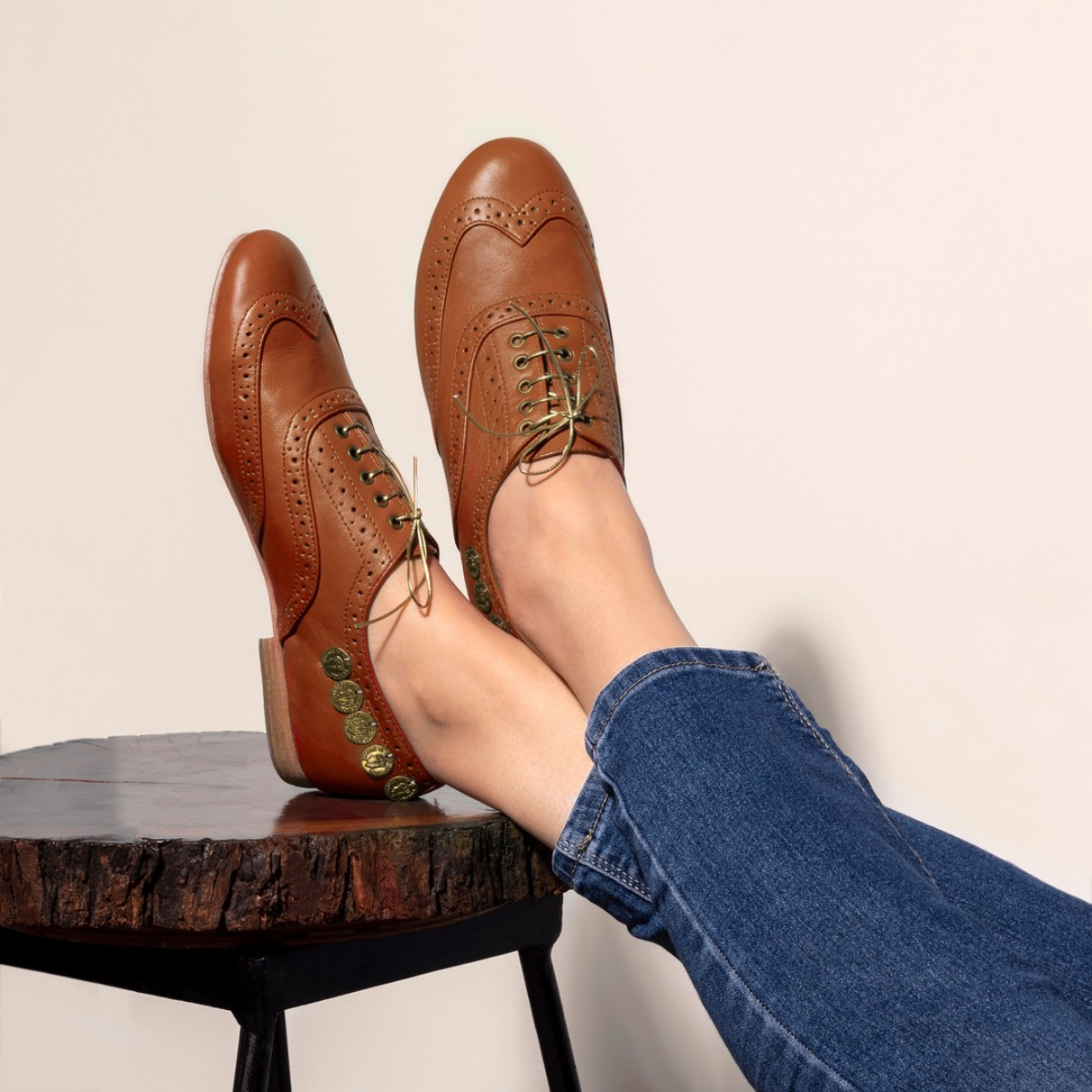 brogues shoes in brown