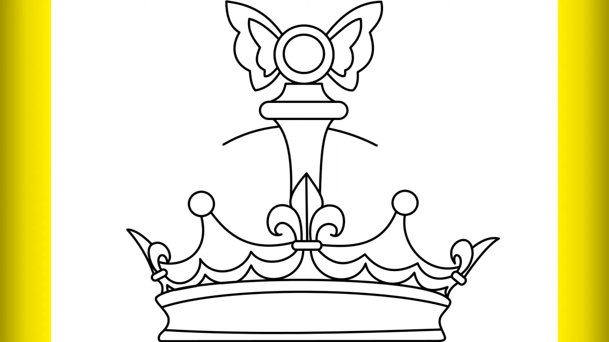 drawing a crown