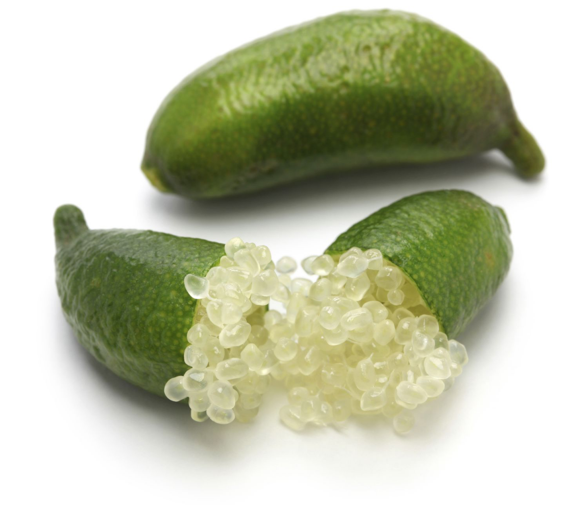 finger limes whole and cut