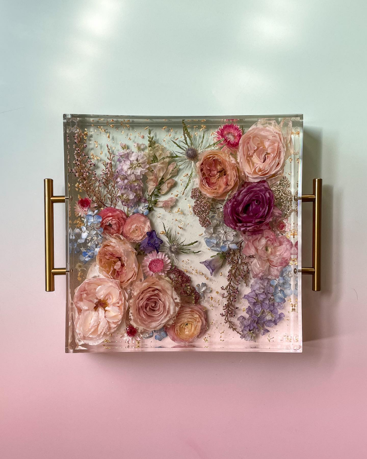 floral bouquet in resin
