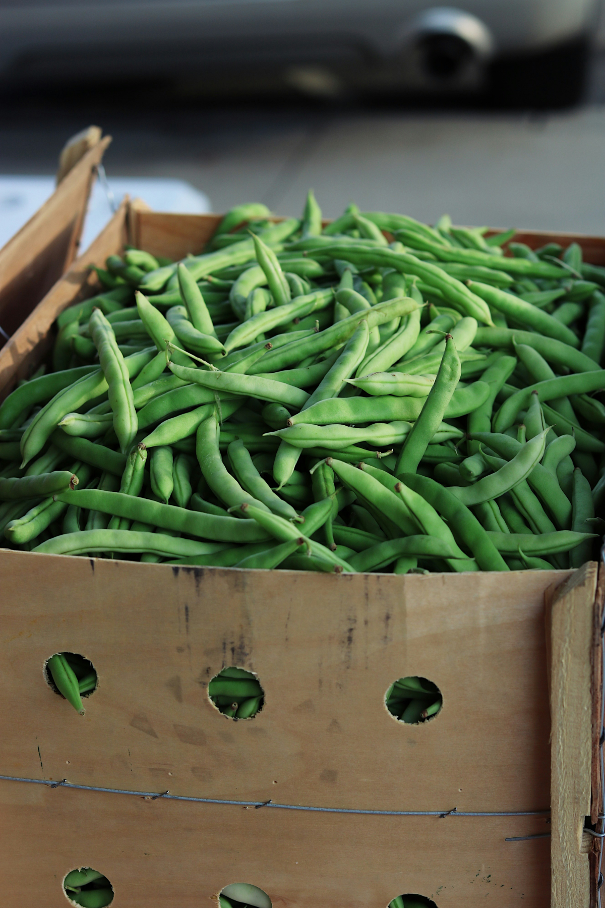 green beans vs string beans beans in carboard crate
