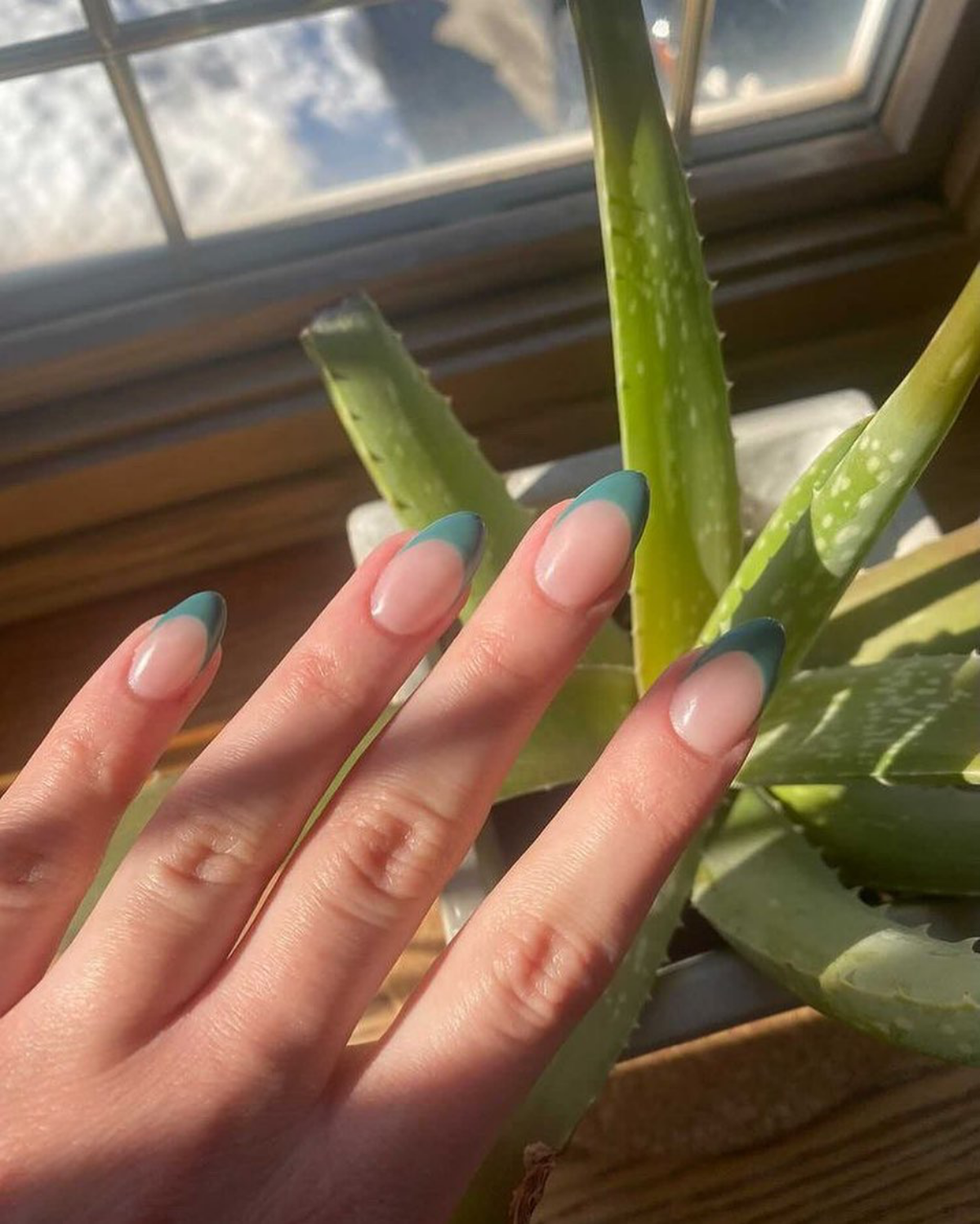 green french tips