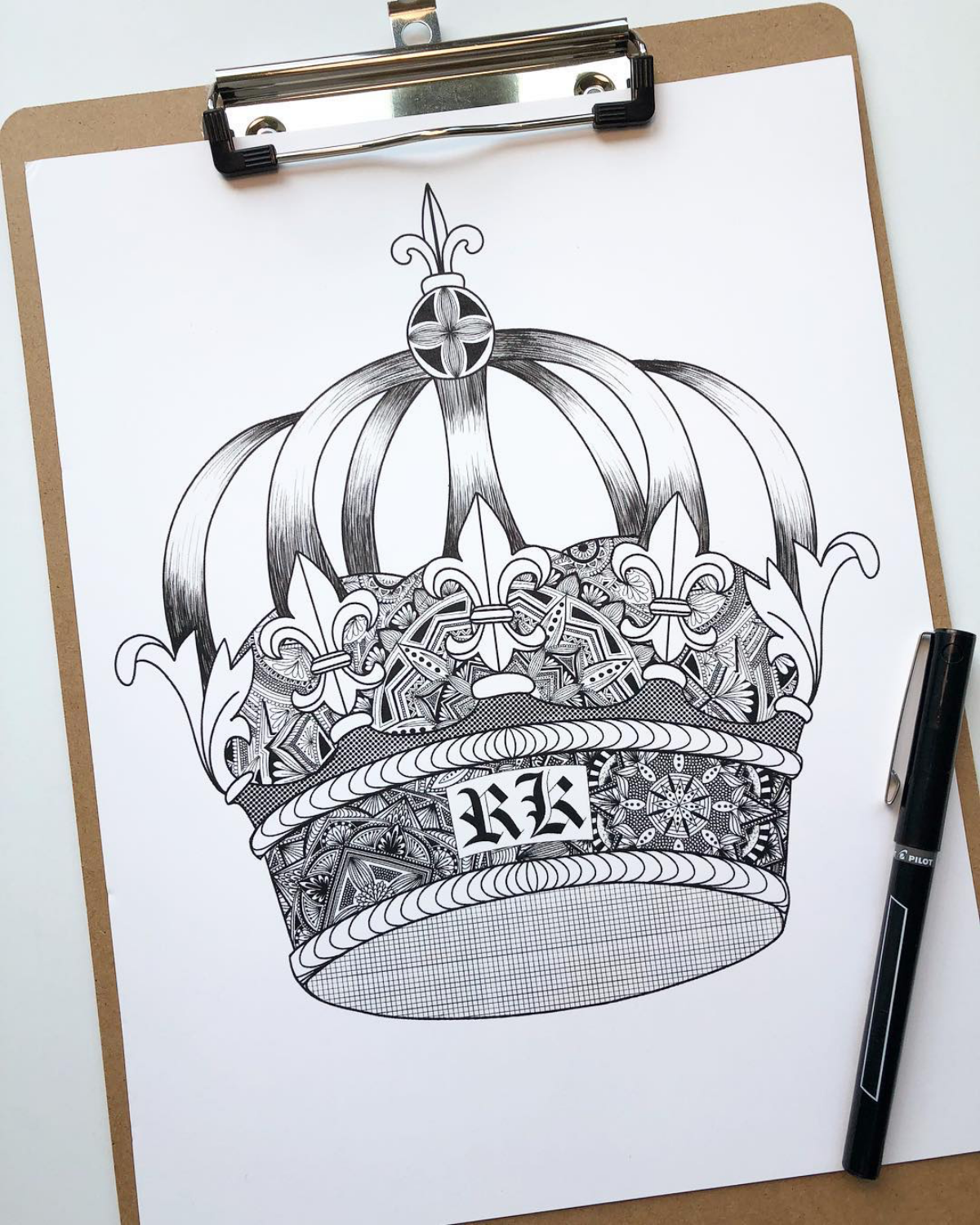 how to draw a crown kings crown with patterns