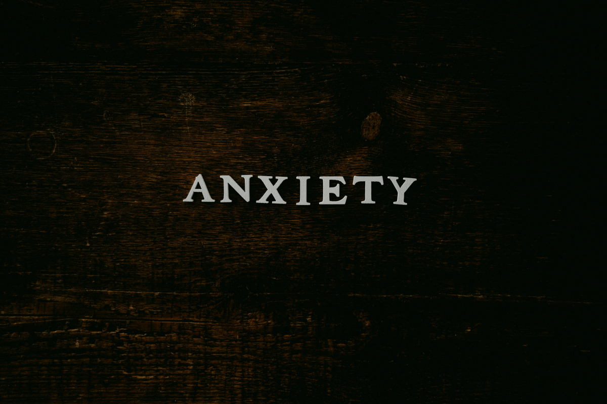 positive affirmations for anxiety anxiety in white letters