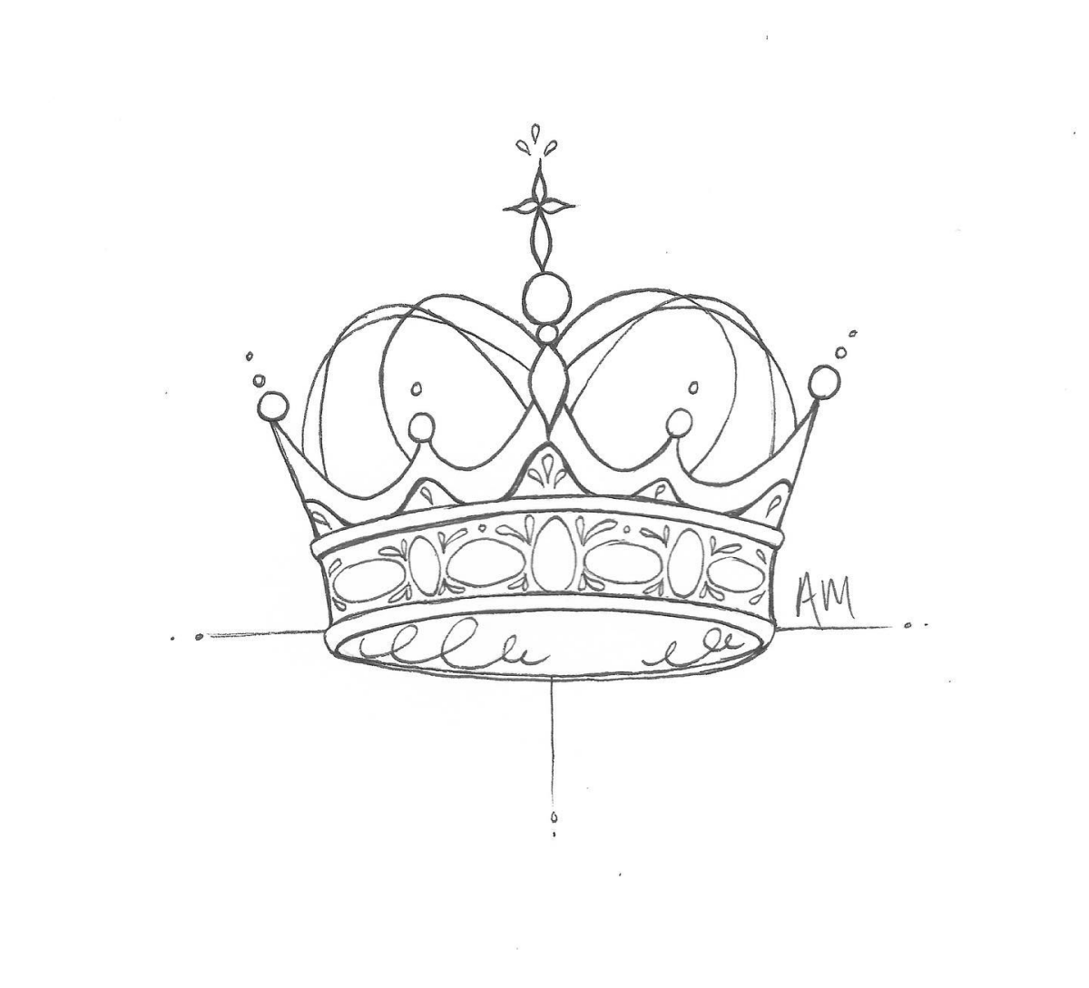 simple drawing of a crown