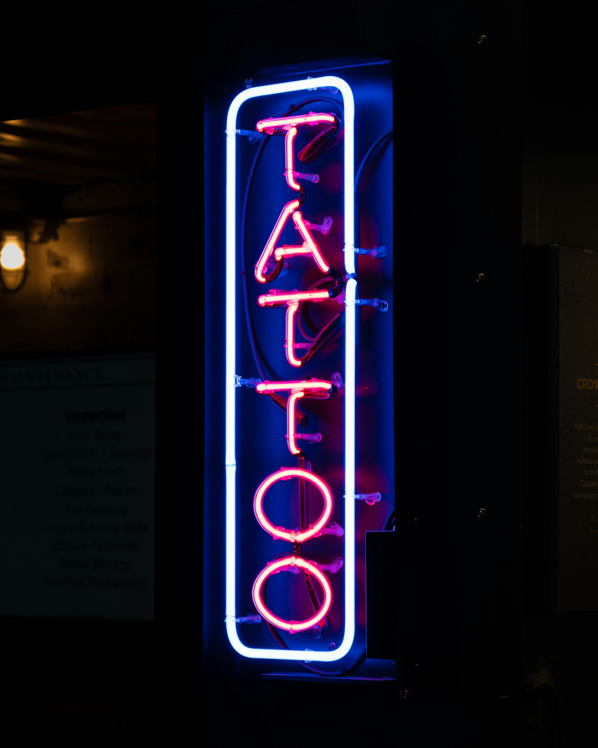 tattoo freckles neon tattoo signs