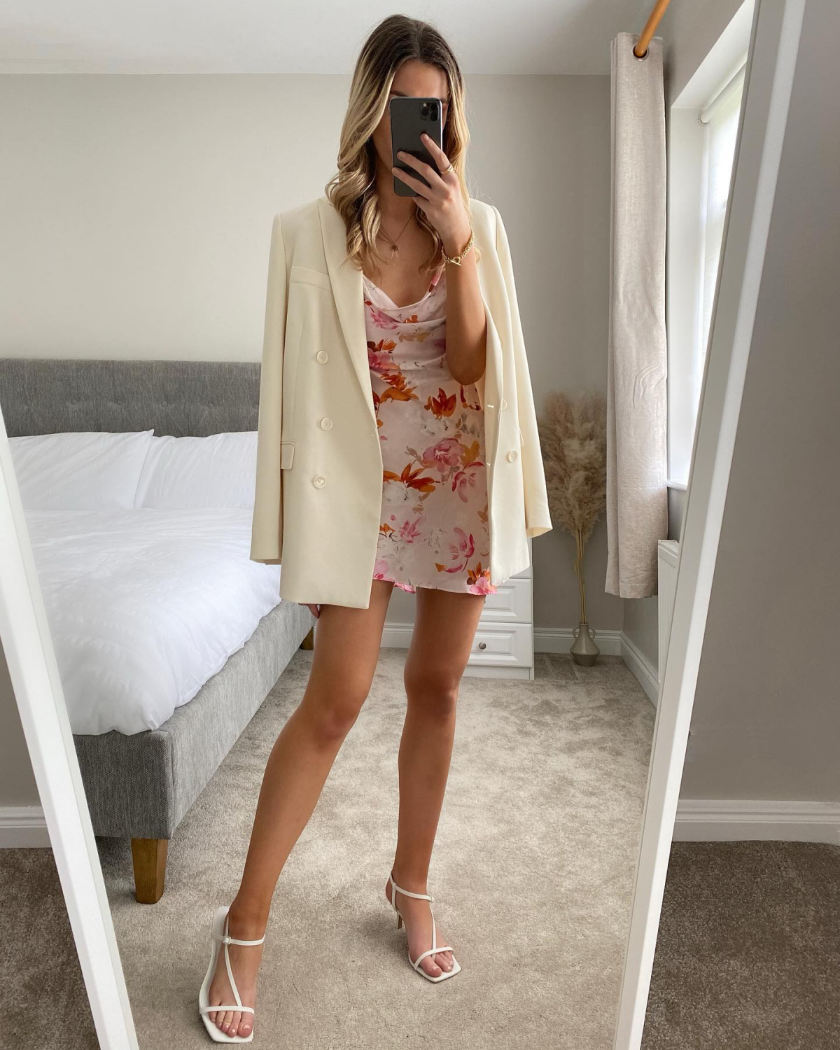 what to wear to an engagement party short floral dress