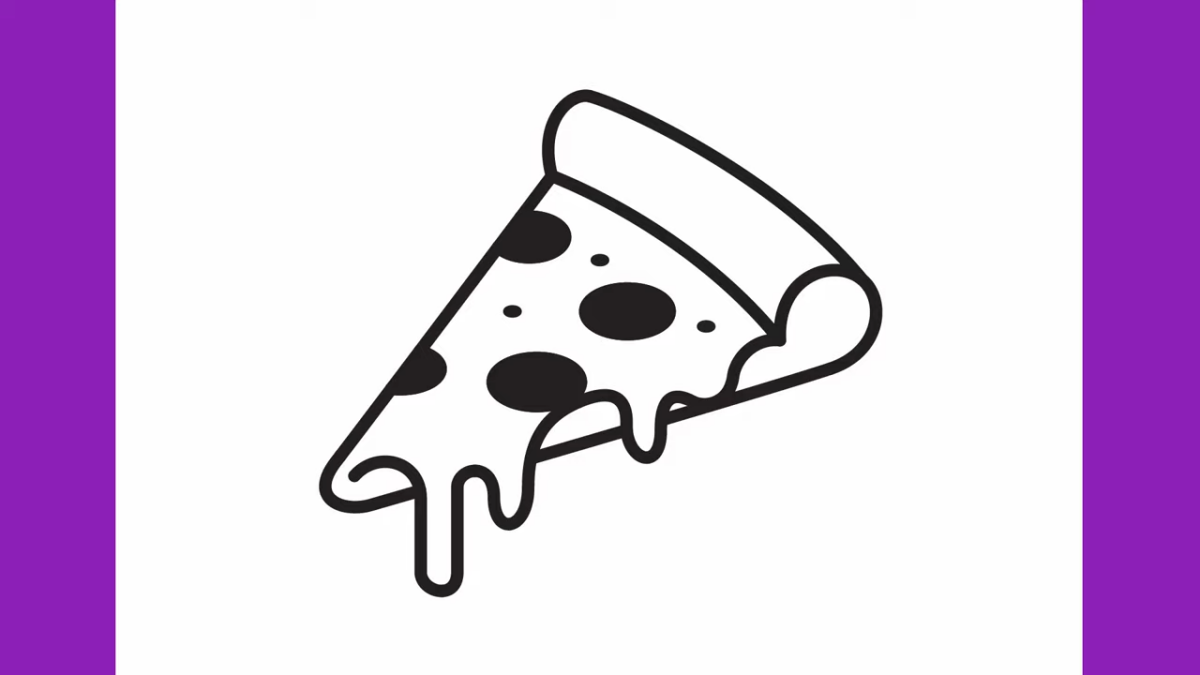how to draw a pizza slice pizza slice drawing