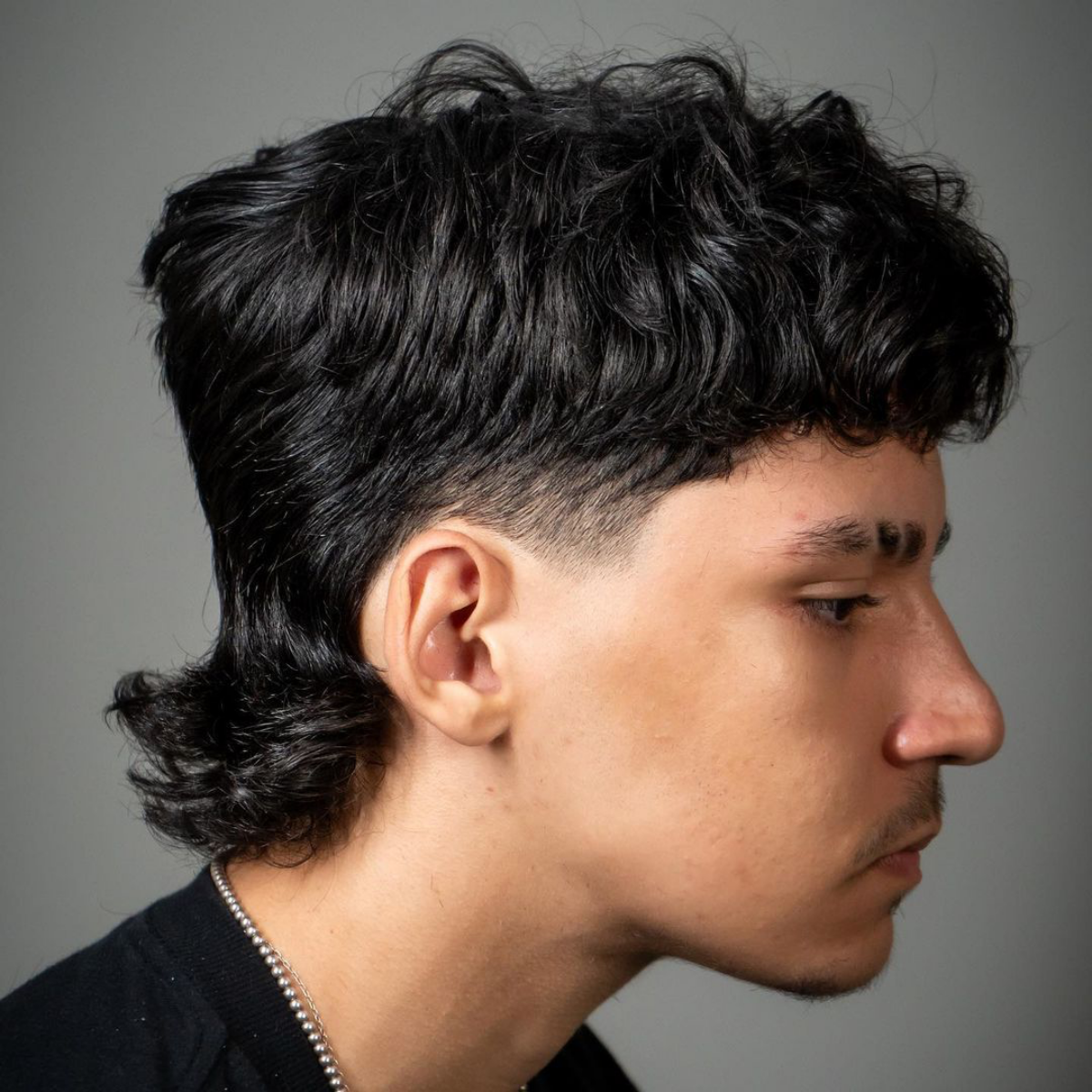 classy mullet hairstyle for men