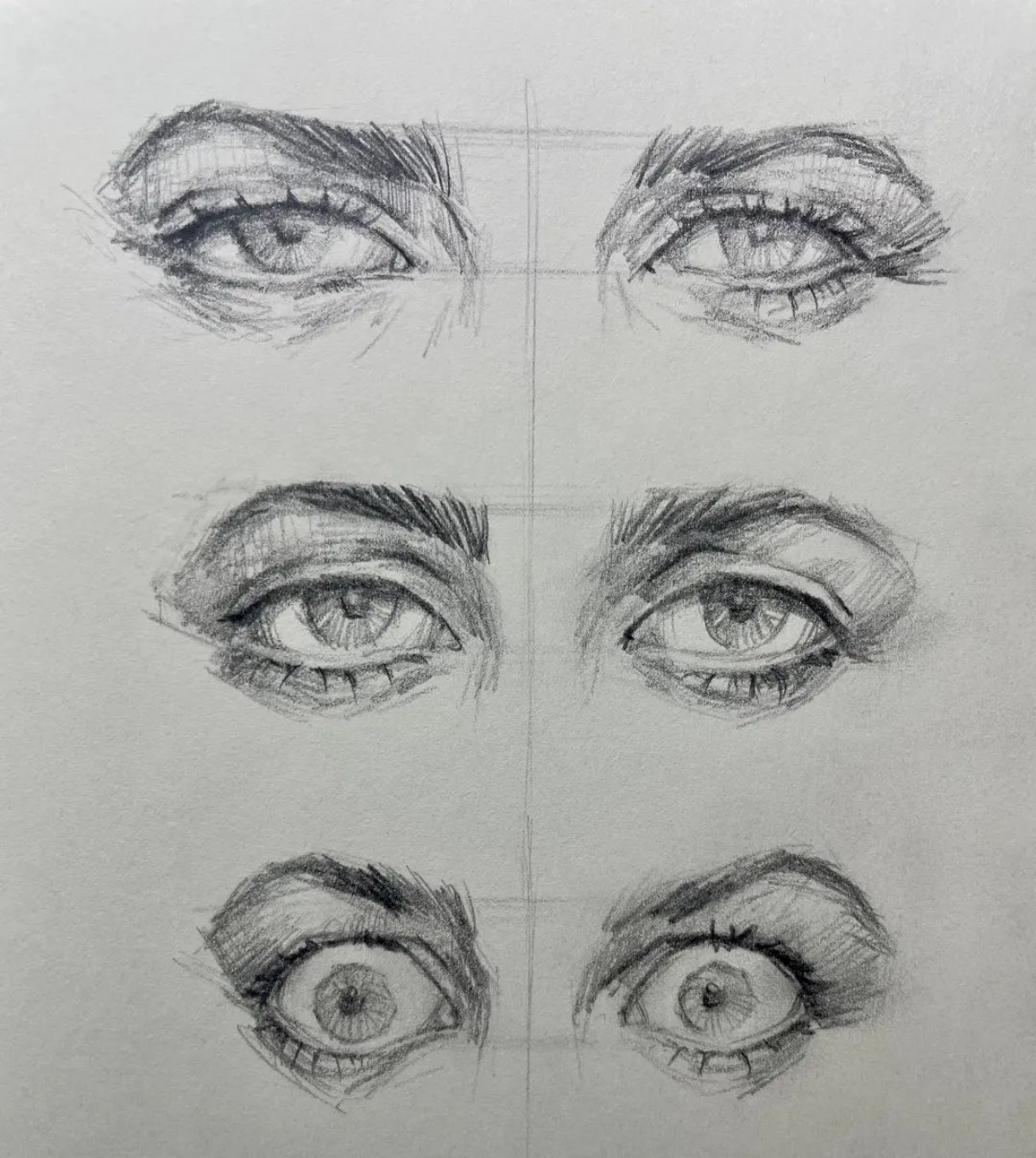 different eyes drawing