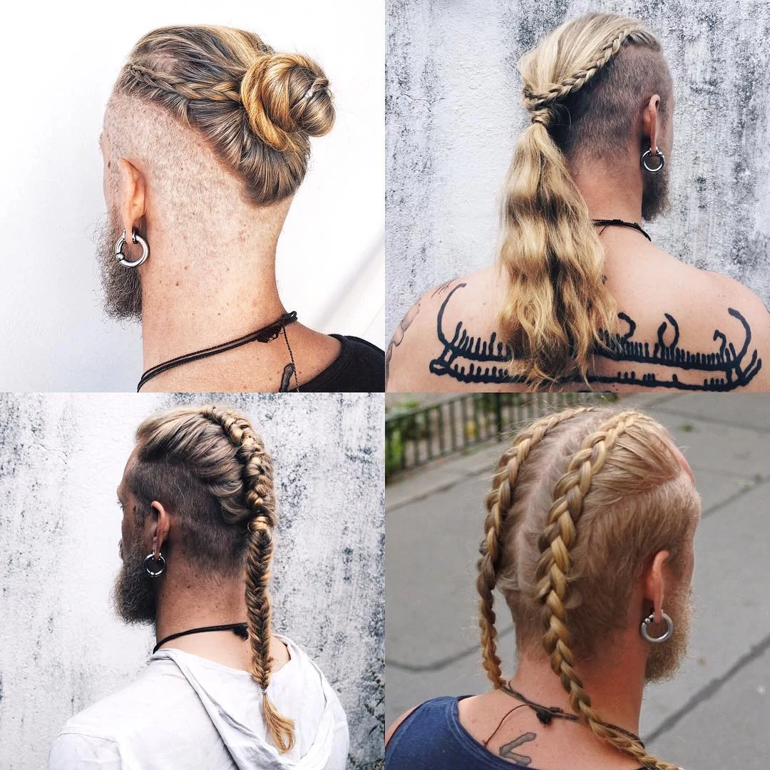 different viking braid styles for men