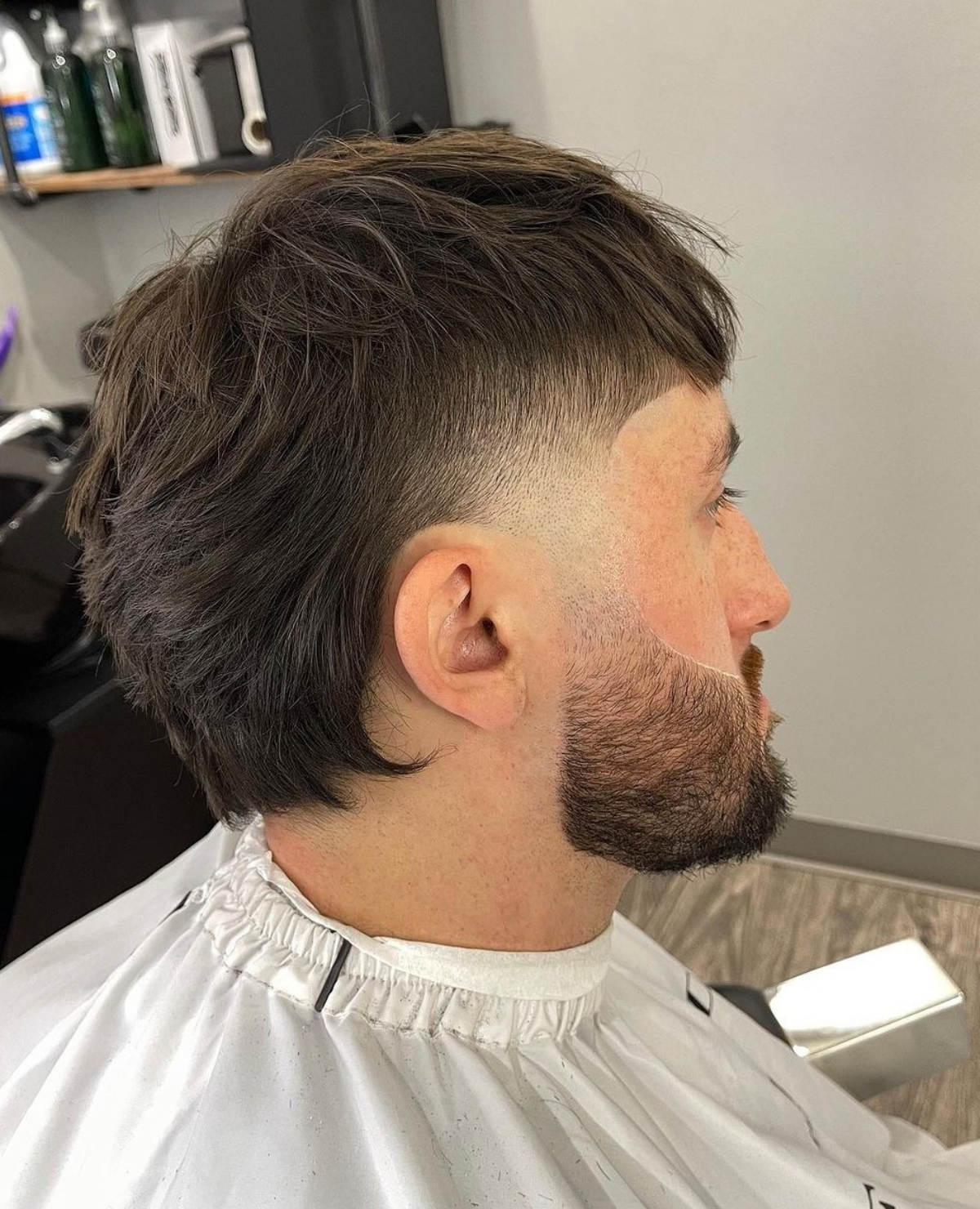 faded mullet hairstyle