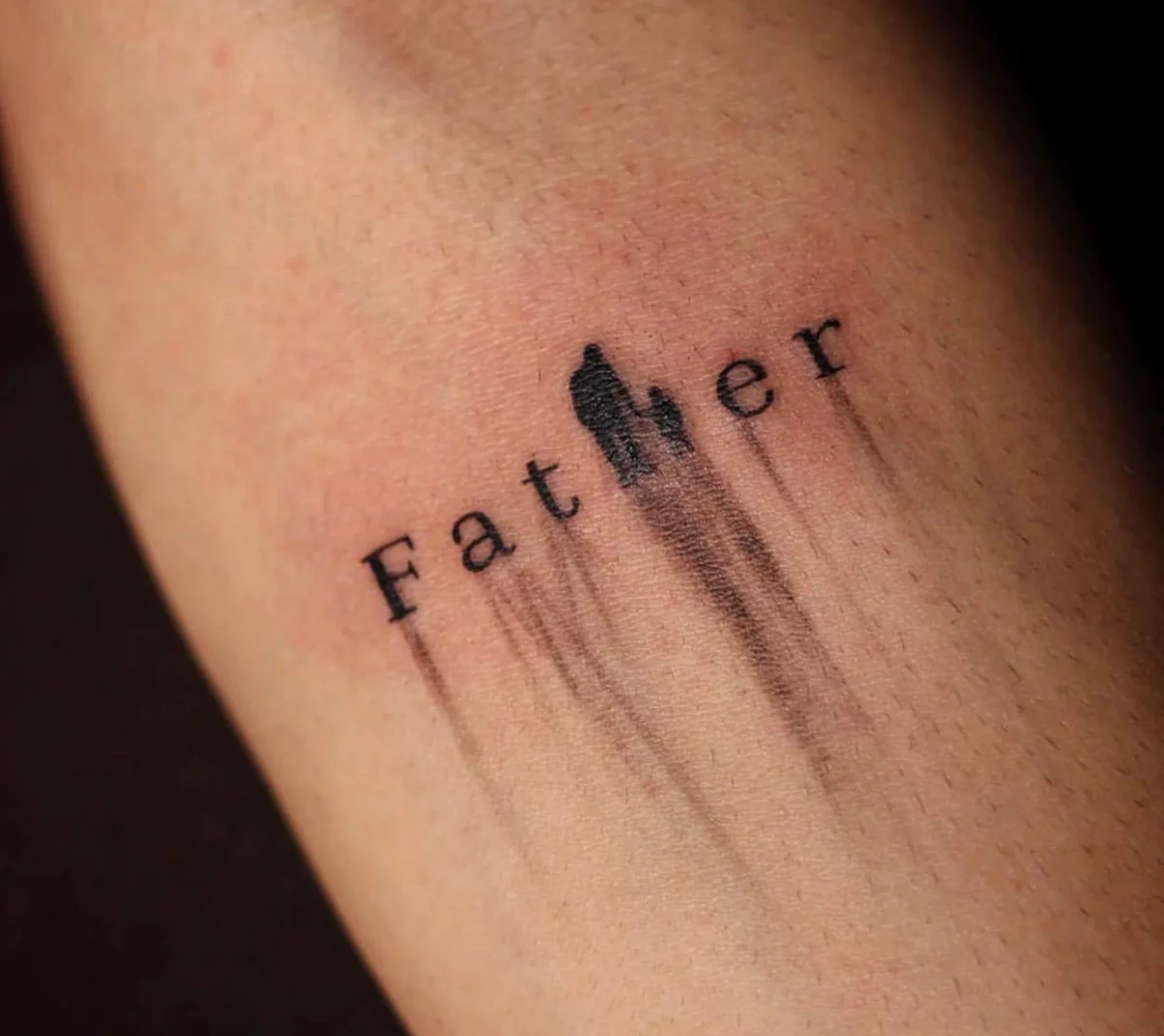 father tattoo on arm