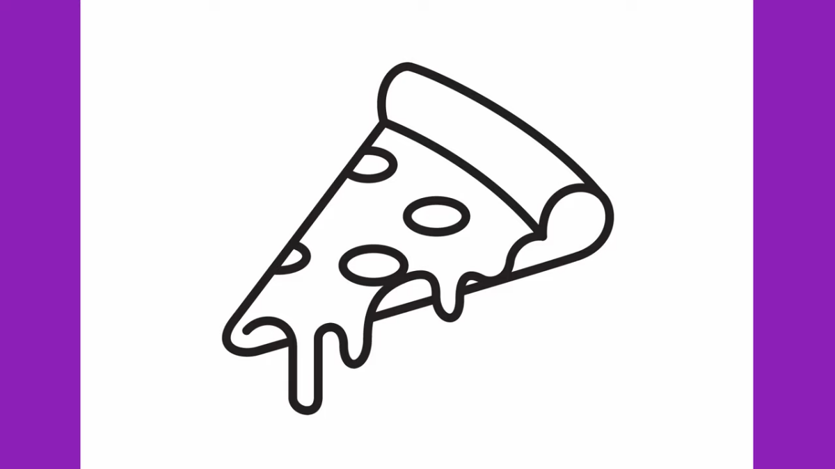 how to draw a pizza slice pepperoni pizza