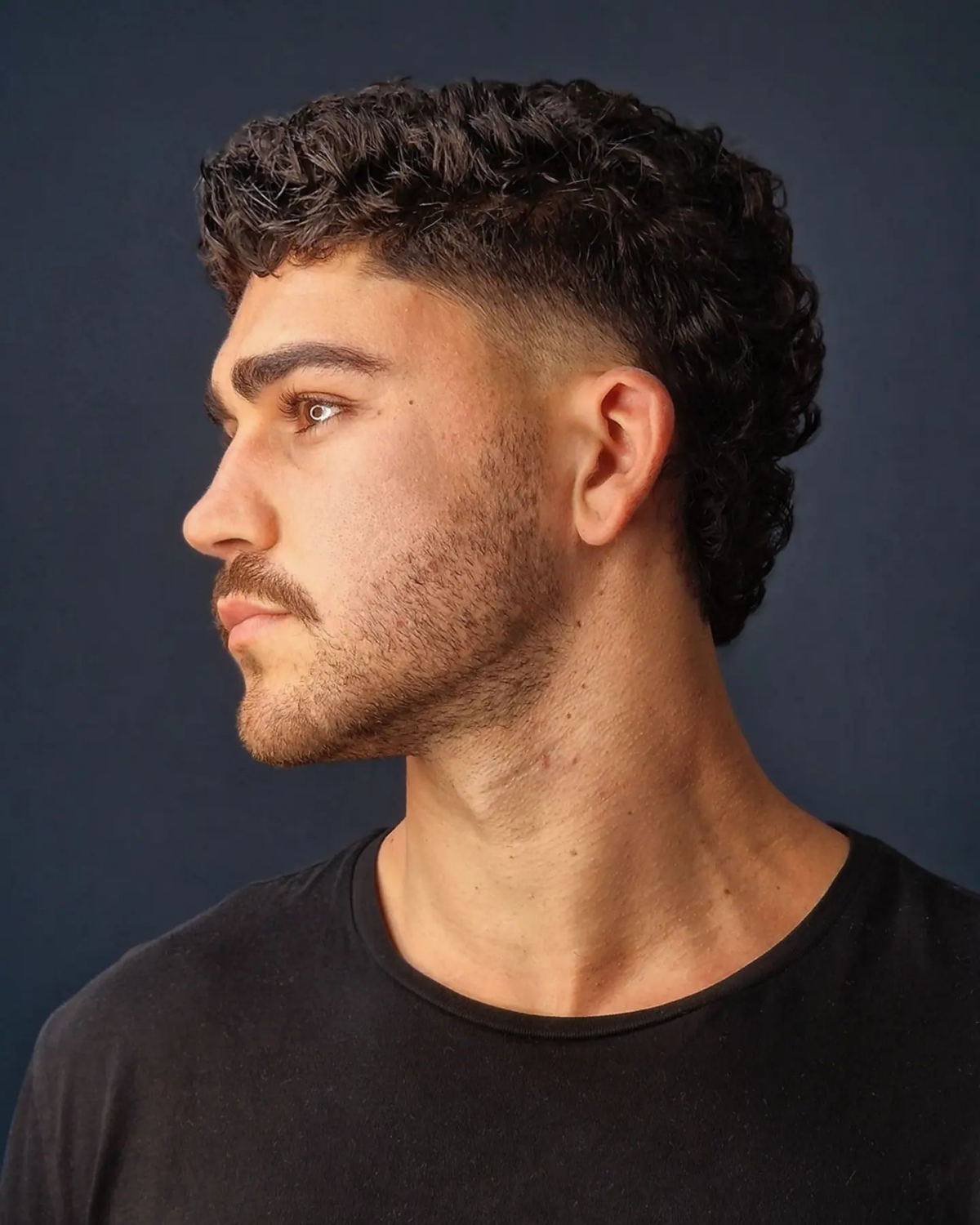 modern mullet hairstyle for men