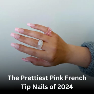 pink french tip nails