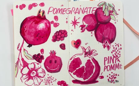 stuff to draw pomegranate drawings