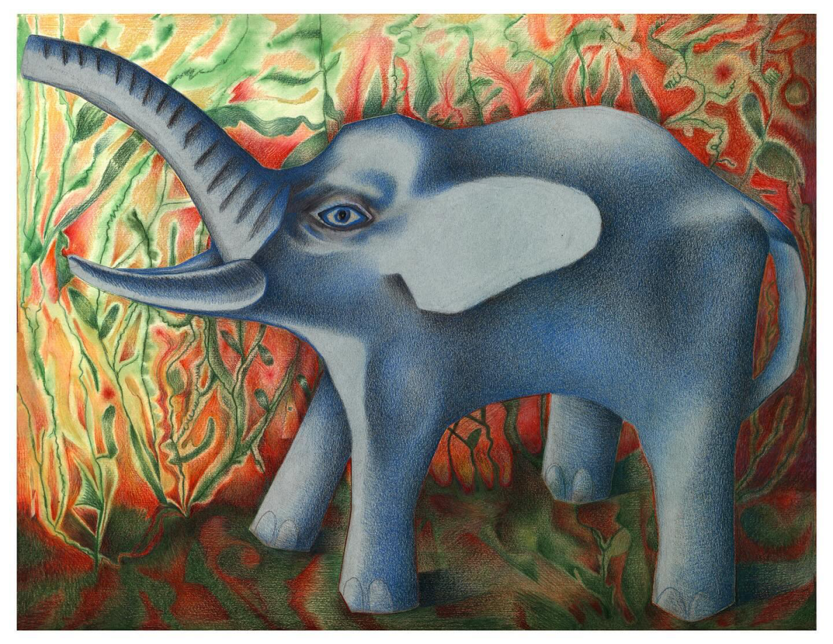 surrealistic elephant