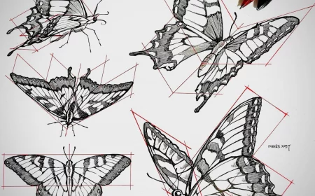 butterfly drawings sketching