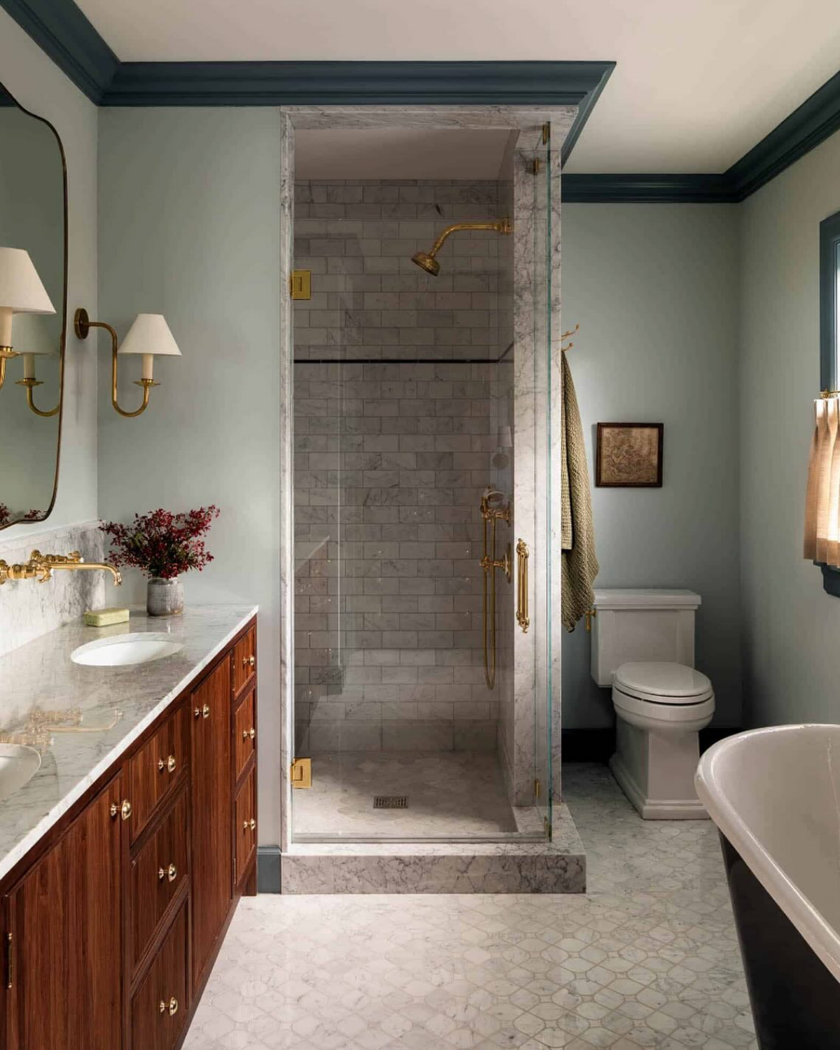 marble bathroom shower idea