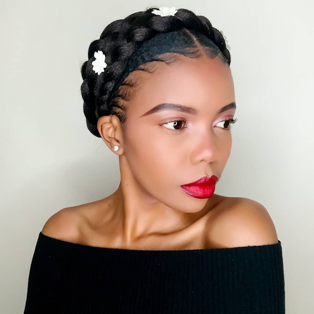 summer protective hairstyle halo braid